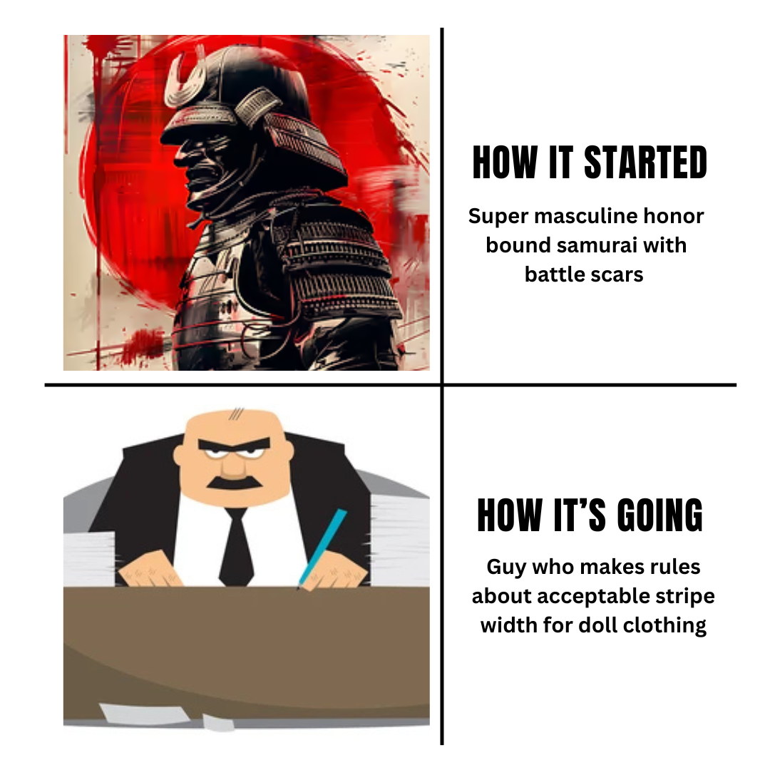 How it started-How it’s going-samurai meme