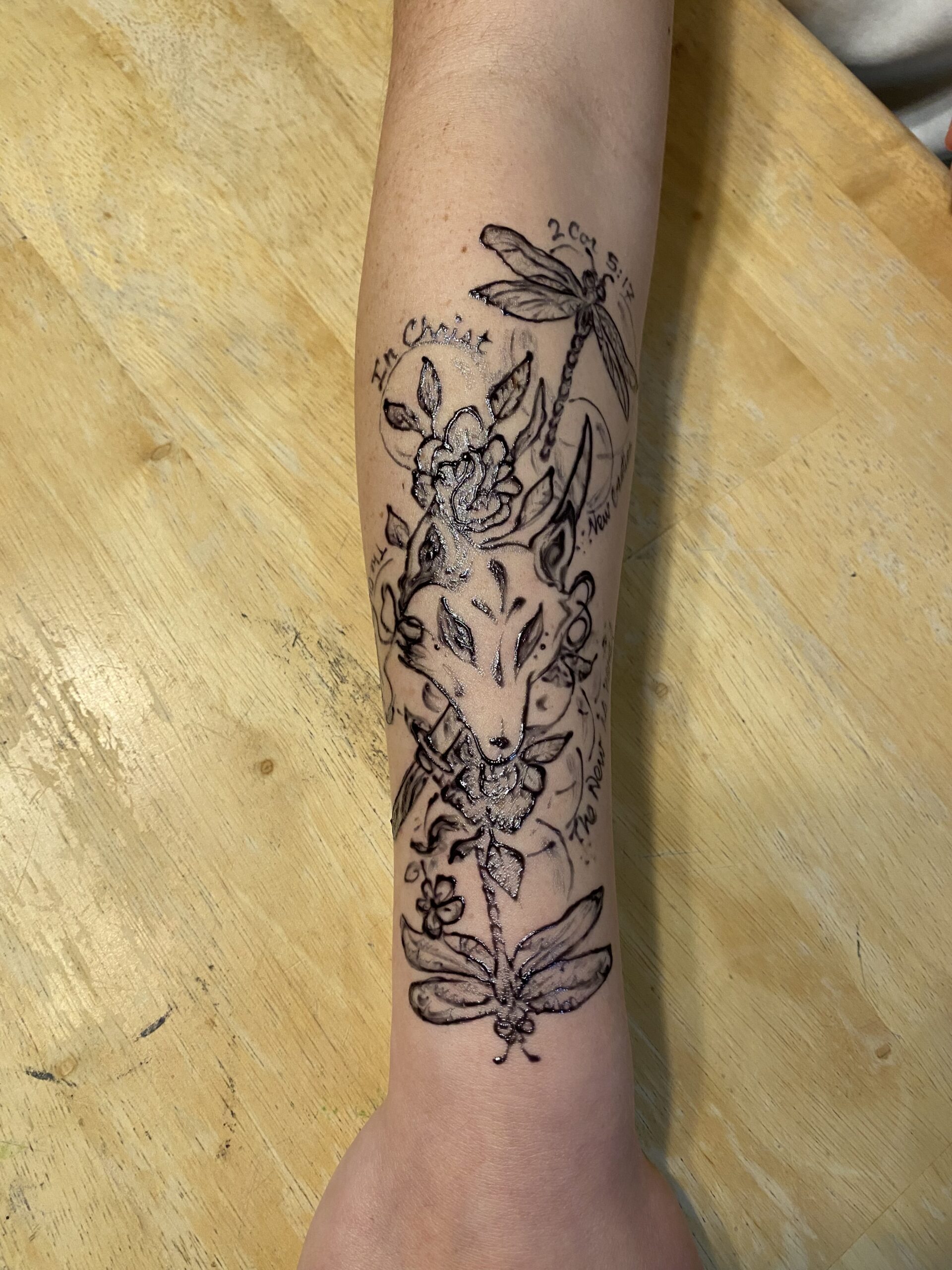 Kitsune Henna Tattoo